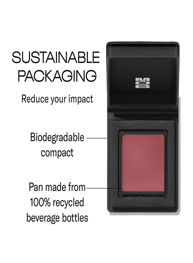 MOB Beauty Cream Clay Blush M73 Mauve Rose – Cool-Toned Rich Wash of Color, Buildable Lightweight Blendable Vegan Cruelty-Free Skincare Infused Long Wear Sustainable Refillable Compact - Image 4